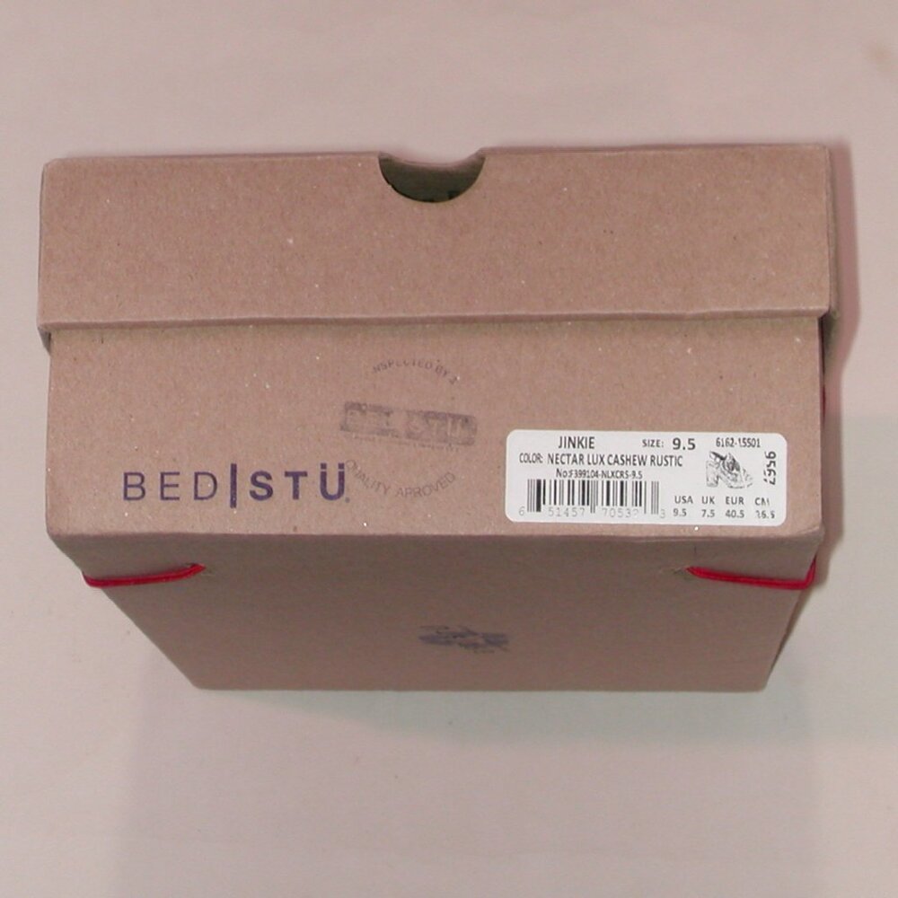 Bed|Stü Jinkie Sandals Women's Size 9.5 ~Nectar Lux Cashew Rustic~ New in Box - Picture 6 of 10